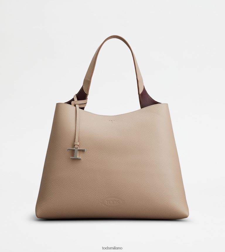 donnebeige Tod's borsa in pelle media P66X8B317