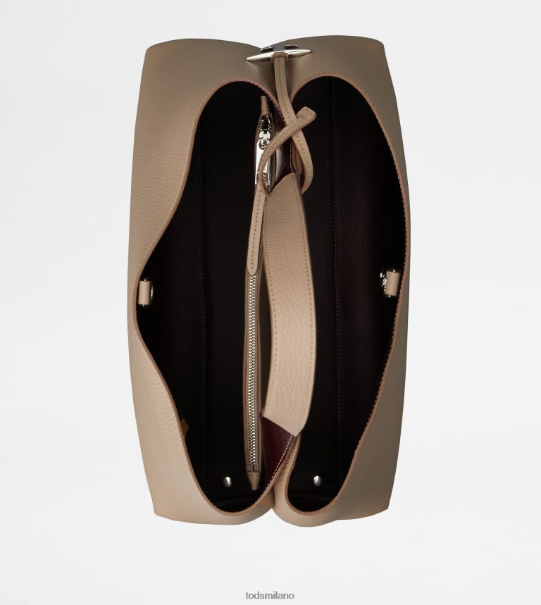 donnebeige Tod's borsa in pelle media P66X8B317