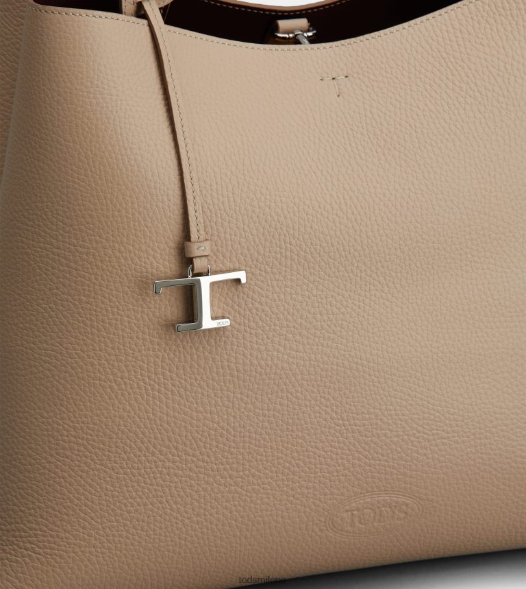 donnebeige Tod's borsa in pelle media P66X8B317