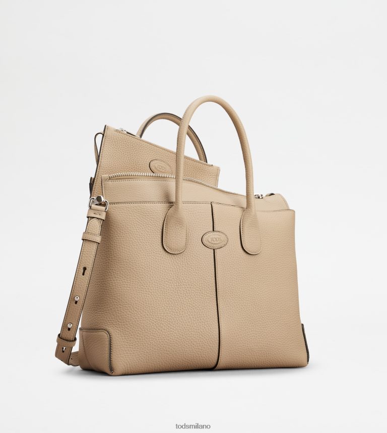 donnebeige Tod's di borsa in pelle media P66X8B259