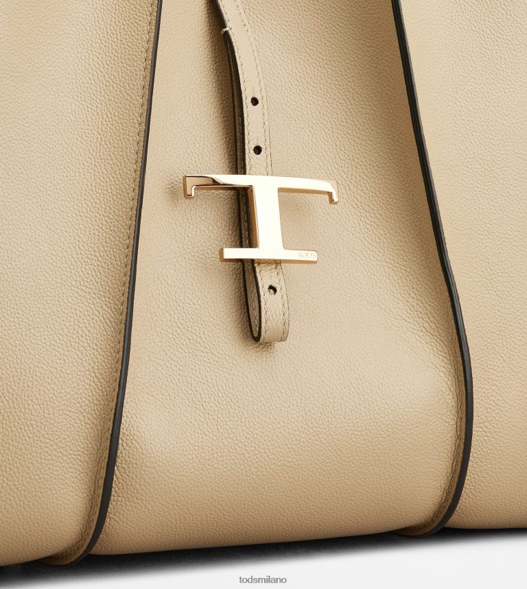donnebeige Tod's t Intramontabile borsa shopping in pelle media P66X8B275
