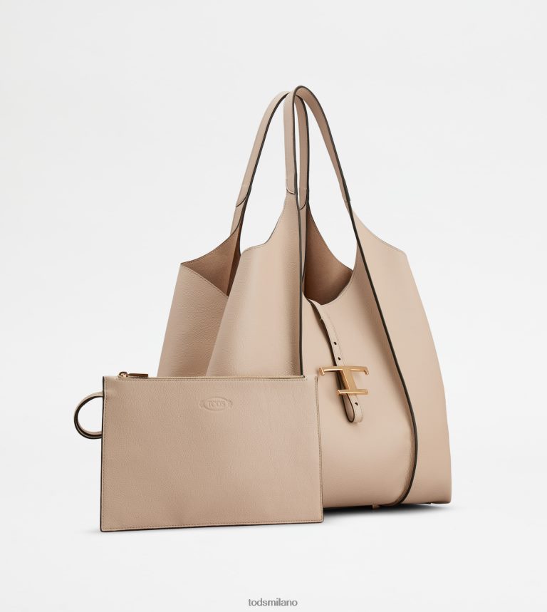 donnebeige Tod's t Intramontabile borsa shopping in pelle media P66X8B287