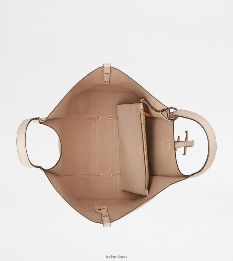 donnebeige Tod's t Intramontabile borsa shopping in pelle media P66X8B287