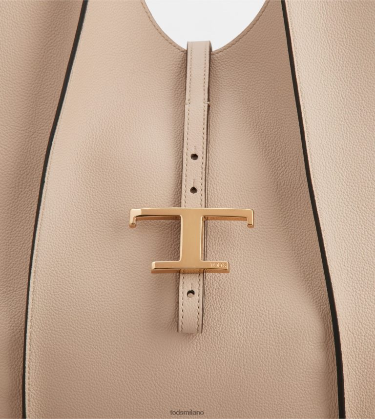 donnebeige Tod's t Intramontabile borsa shopping in pelle media P66X8B287