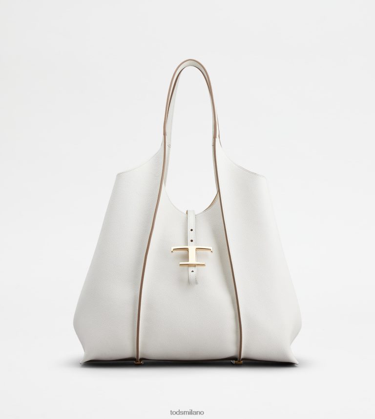donnebianco Tod's t Intramontabile borsa shopping in pelle media P66X8B286