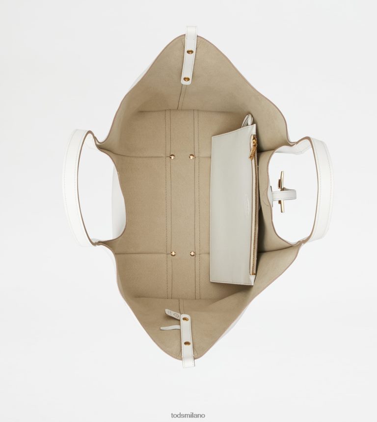 donnebianco Tod's t Intramontabile borsa shopping in pelle media P66X8B286
