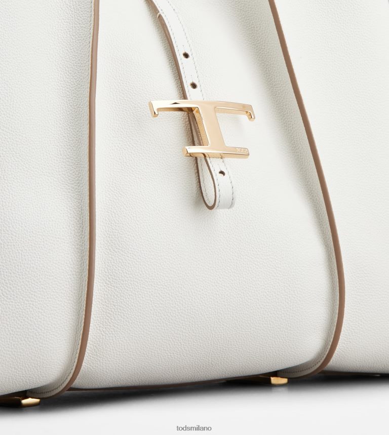 donnebianco Tod's t Intramontabile borsa shopping in pelle media P66X8B286