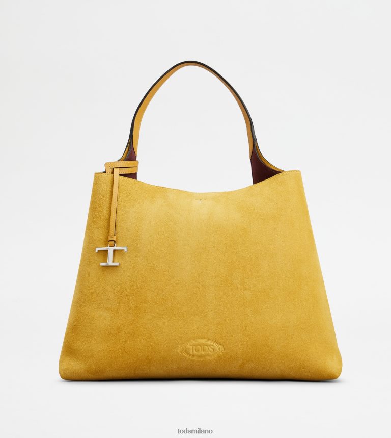 donnegiallo Tod's borsa in pelle scamosciata media P66X8B307
