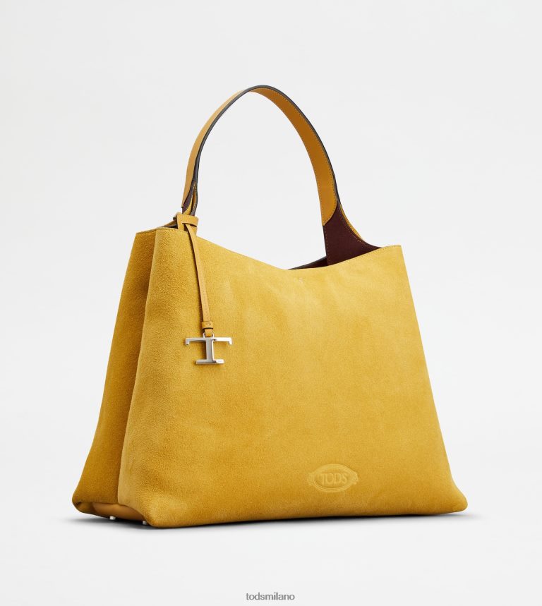 donnegiallo Tod's borsa in pelle scamosciata media P66X8B307