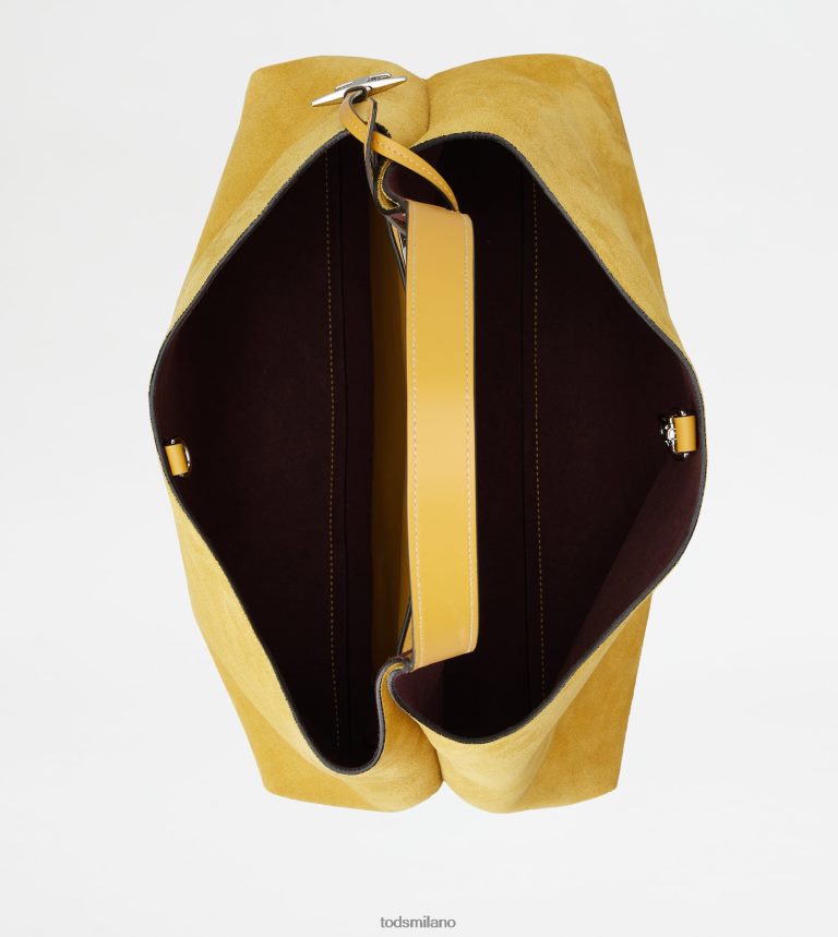 donnegiallo Tod's borsa in pelle scamosciata media P66X8B307