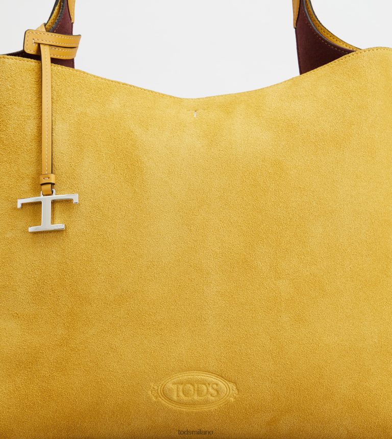 donnegiallo Tod's borsa in pelle scamosciata media P66X8B307