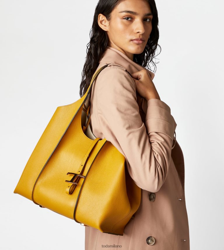 donnegiallo Tod's t Intramontabile borsa shopping in pelle media P66X8B281