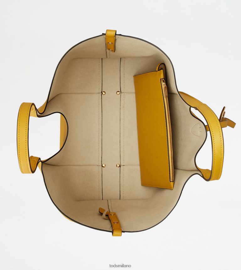 donnegiallo Tod's t Intramontabile borsa shopping in pelle media P66X8B281