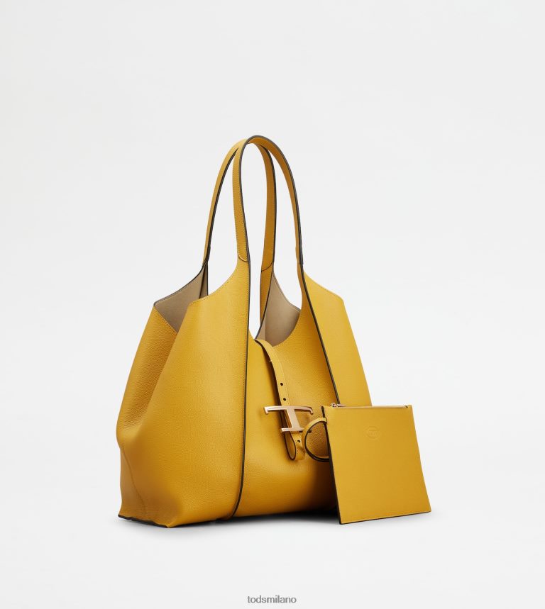 donnegiallo Tod's t Intramontabile borsa shopping in pelle piccola P66X8B279