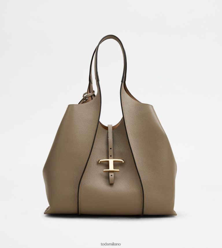 donnegrigio Tod's t Intramontabile borsa shopping in pelle media P66X8B278