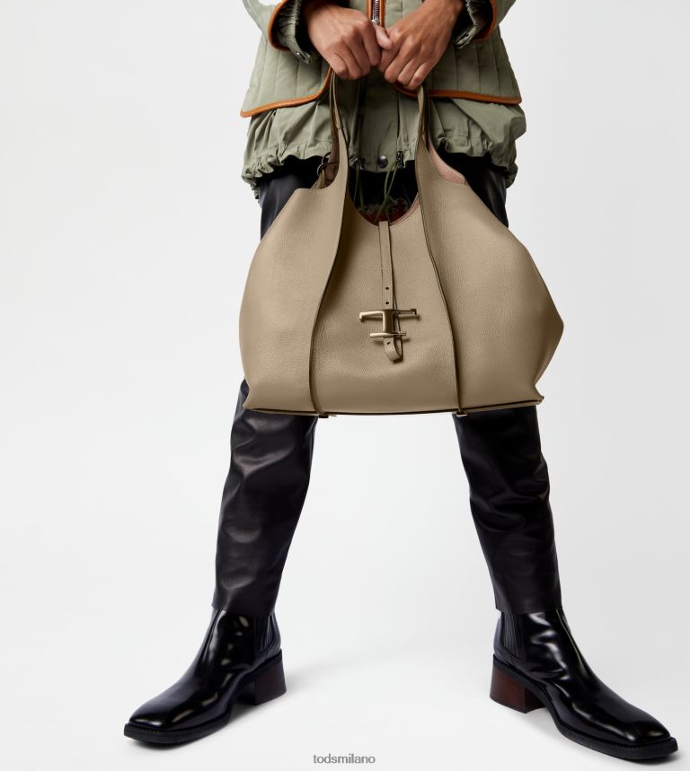 donnegrigio Tod's t Intramontabile borsa shopping in pelle media P66X8B278