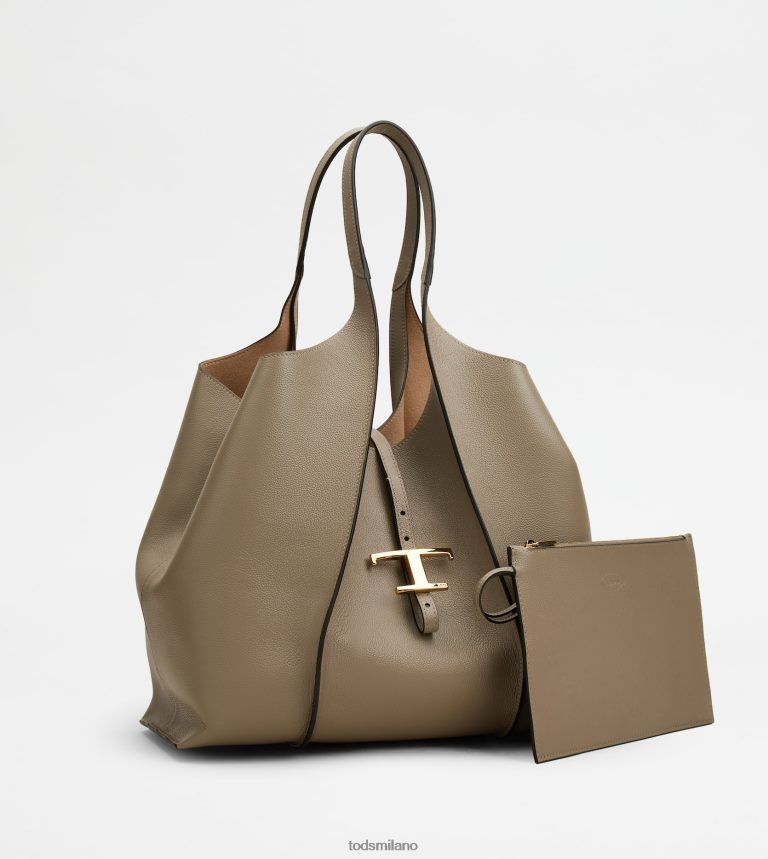 donnegrigio Tod's t Intramontabile borsa shopping in pelle media P66X8B278