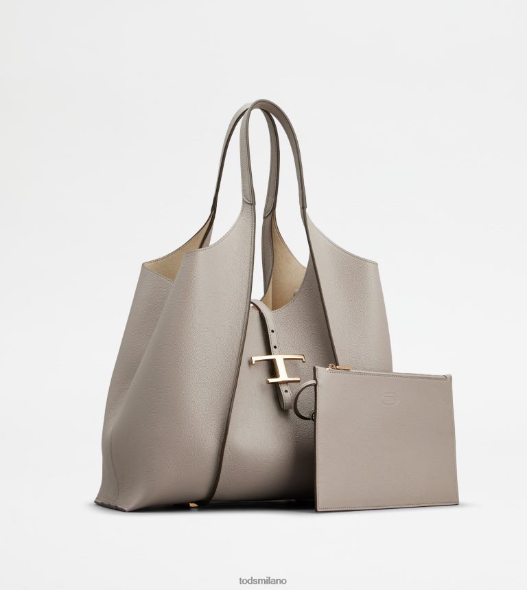 donnegrigio Tod's t Intramontabile borsa shopping in pelle media P66X8B331