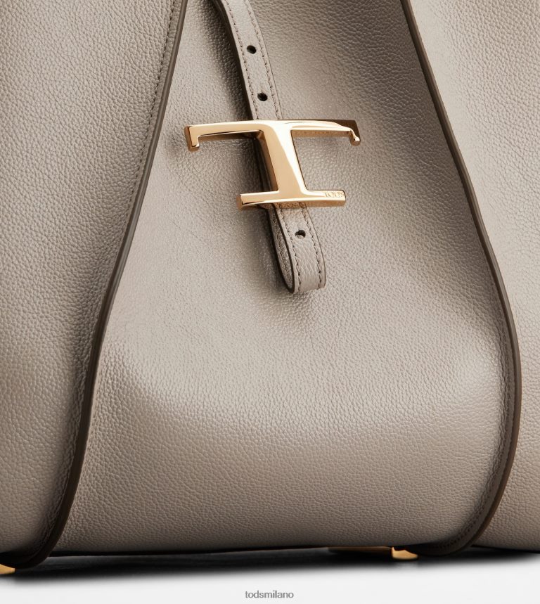 donnegrigio Tod's t Intramontabile borsa shopping in pelle media P66X8B331