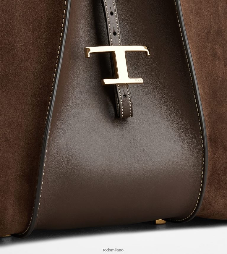 donnemarrone Tod's Intramontabile borsa shopping in pelle liscia e scamosciata media P66X8B304