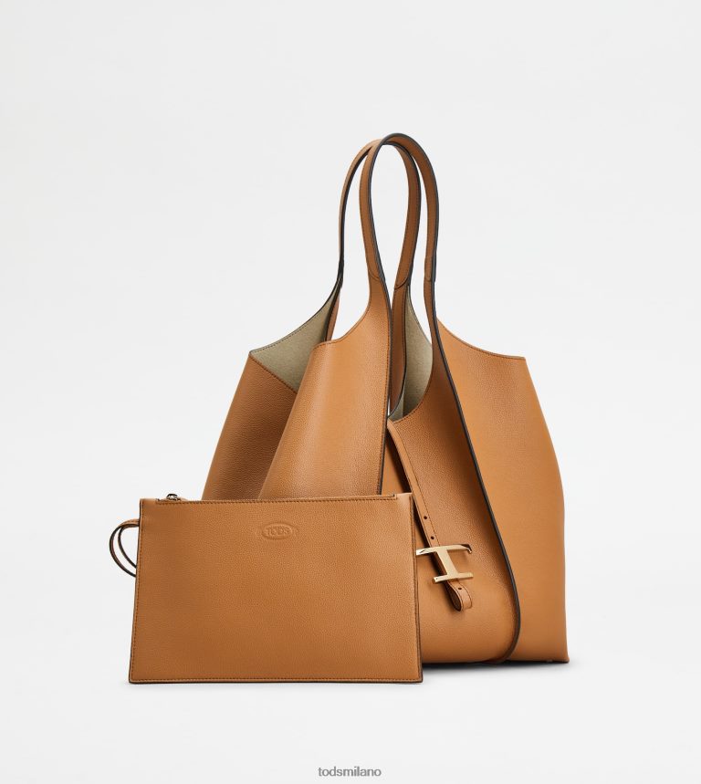 donnemarrone Tod's t Intramontabile borsa shopping in pelle media P66X8B276