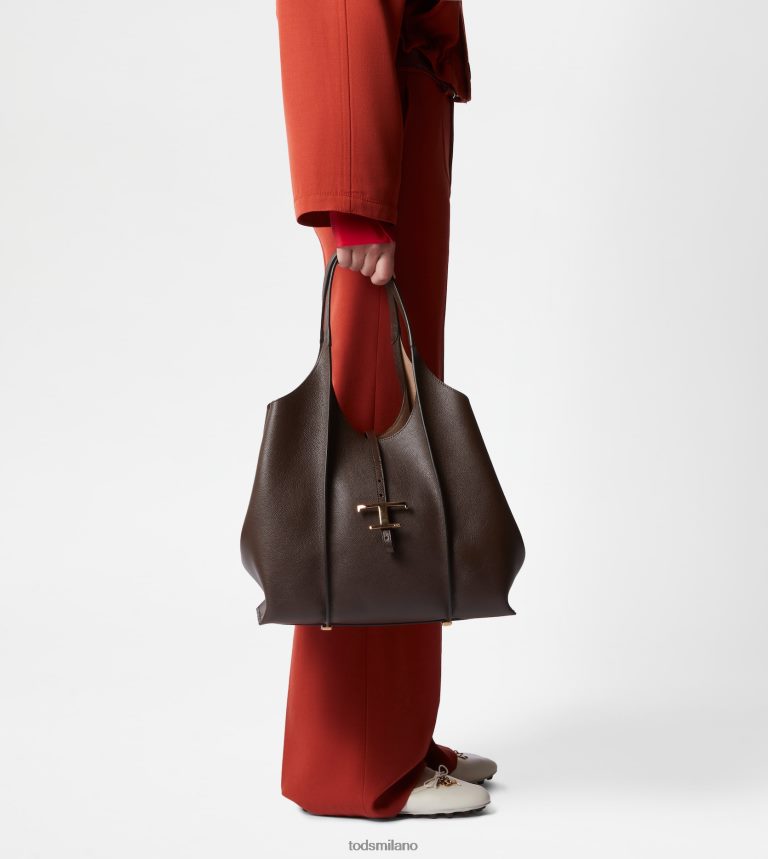 donnemarrone Tod's t Intramontabile borsa shopping in pelle media P66X8B285