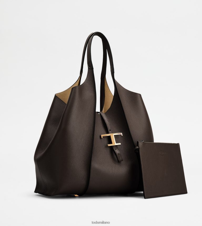 donnemarrone Tod's t Intramontabile borsa shopping in pelle media P66X8B285