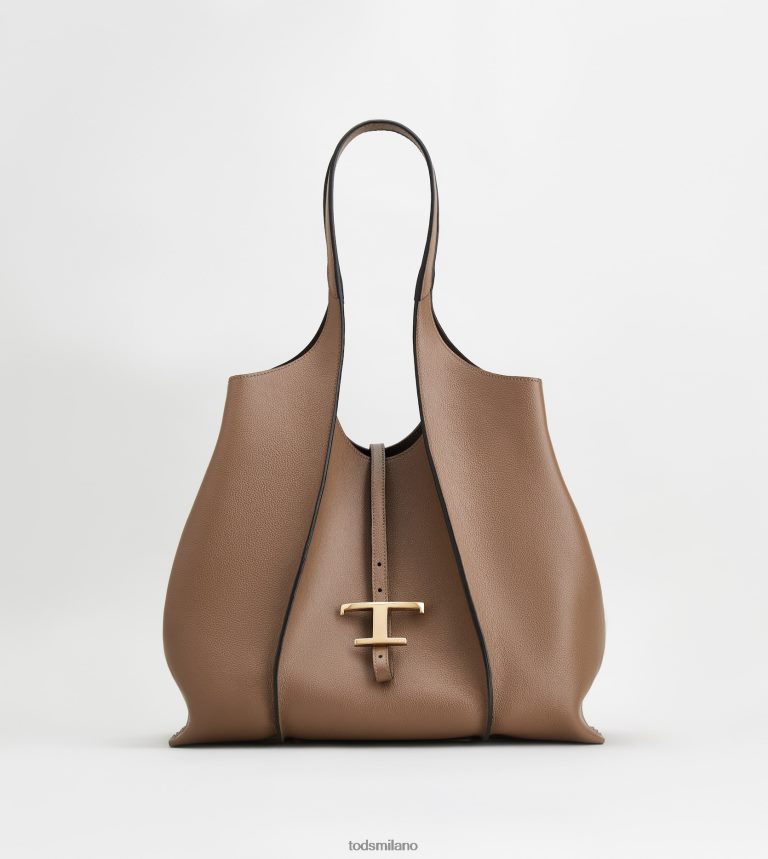 donnemarrone Tod's t Intramontabile borsa shopping in pelle media P66X8B329