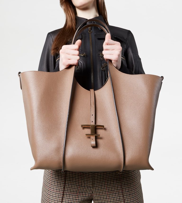 donnemarrone Tod's t Intramontabile borsa shopping in pelle media P66X8B329