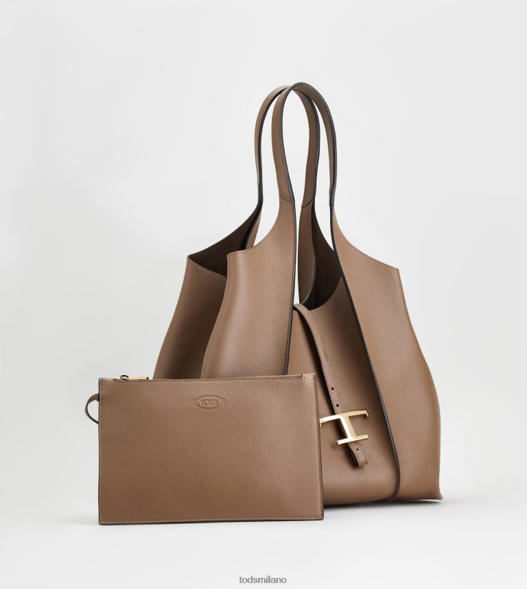 donnemarrone Tod's t Intramontabile borsa shopping in pelle media P66X8B329