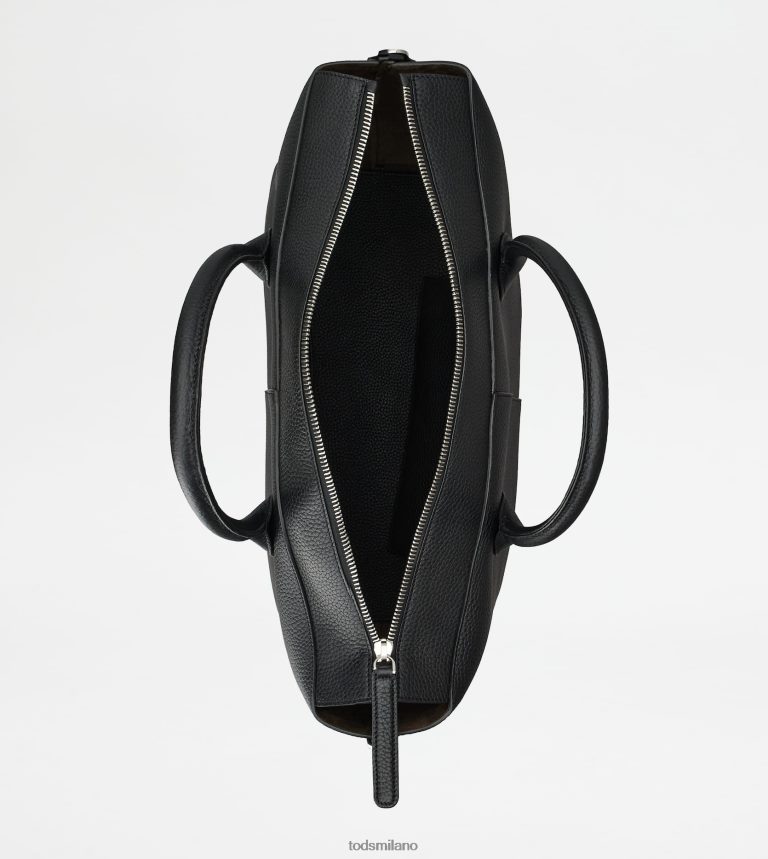 donnenero Tod's borsa da viaggio di bag in pelle P66X8B256