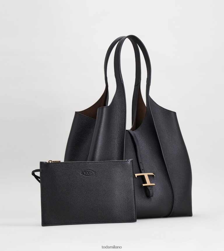 donnenero Tod's t Intramontabile borsa shopping in pelle media P66X8B305
