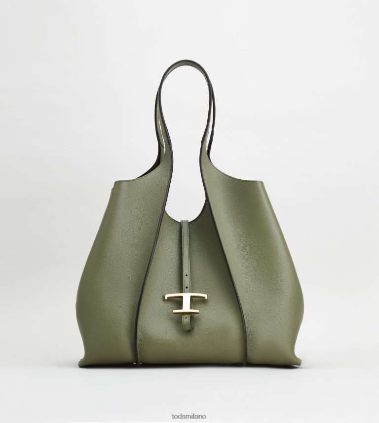 donneverde Tod's t Intramontabile borsa shopping in pelle media P66X8B283