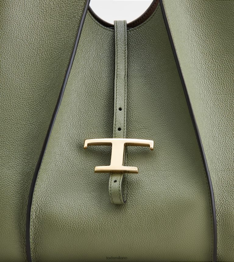 donneverde Tod's t Intramontabile borsa shopping in pelle media P66X8B283