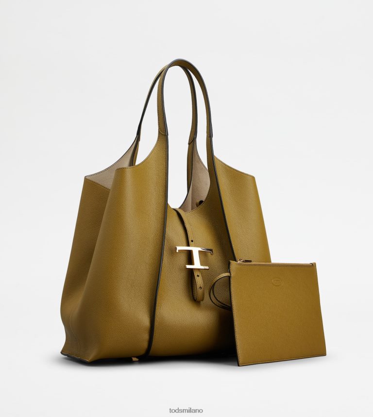 donneverde Tod's t Intramontabile borsa shopping in pelle media P66X8B284