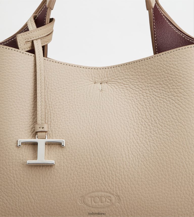 donnebeige Tod's borsa in pelle mini P66X8B363