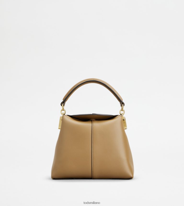 donnebeige Tod's borsa messenger tote t case in pelle micro P66X8B368