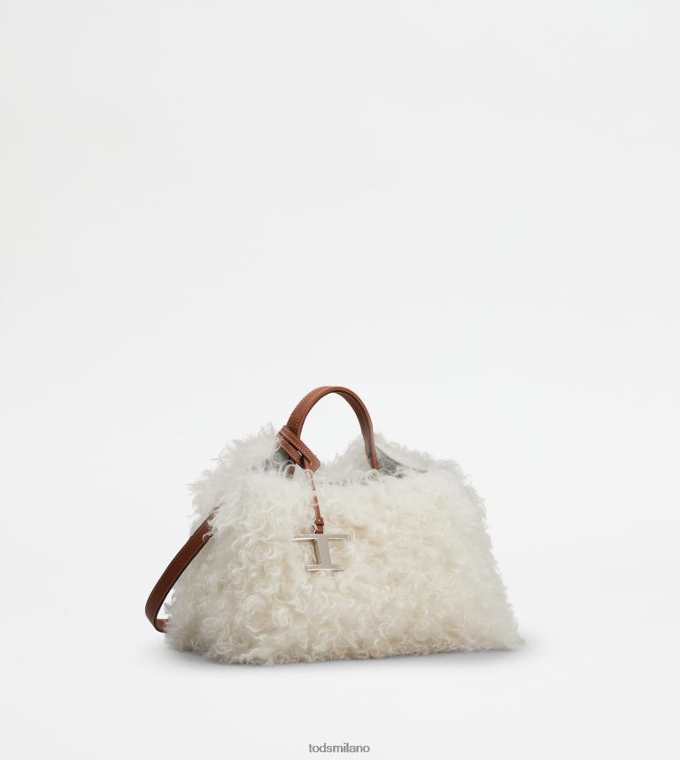 donnebianco Tod's borsa in mohair e pelle micro P66X8B371