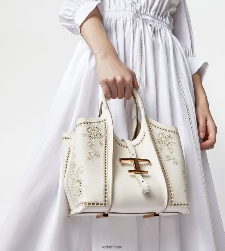 donnebianco Tod's t Intramontabile borsa shopping in pelle mini P66X8B335