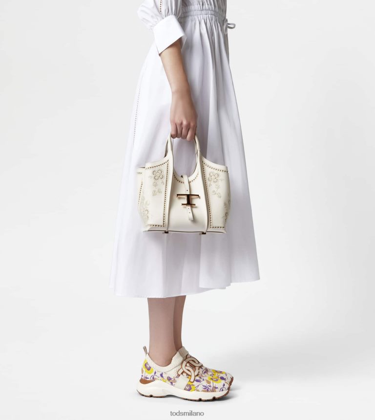 donnebianco Tod's t Intramontabile borsa shopping in pelle mini P66X8B335