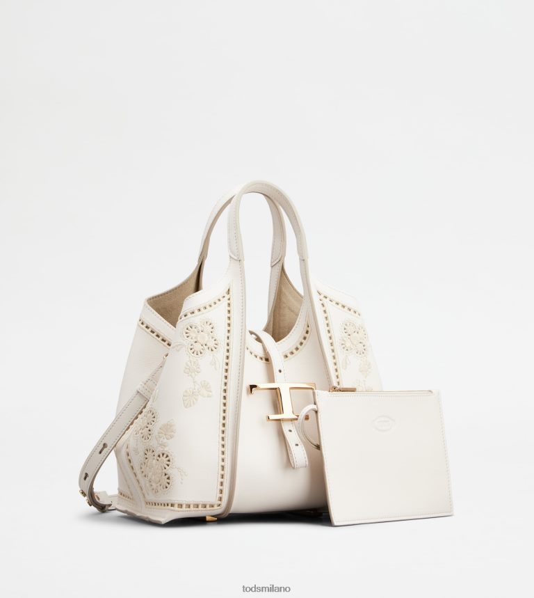 donnebianco Tod's t Intramontabile borsa shopping in pelle mini P66X8B335