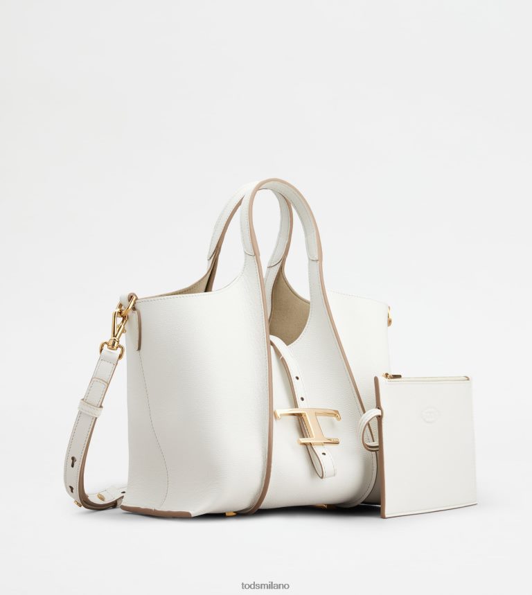 donnebianco Tod's t Intramontabile borsa shopping in pelle mini P66X8B339