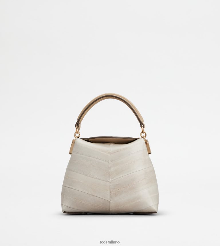 donnegrigio Tod's borsa messenger tote t case in micro pelle di anguilla P66X8B348