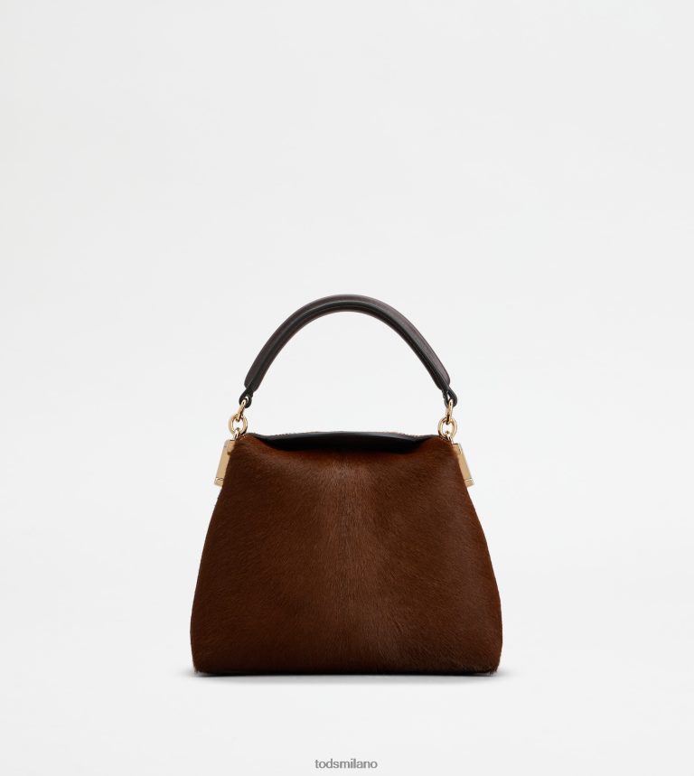 donnemarrone Tod's borsa messenger tote t case in micro pelle effetto cavallino P66X8B352