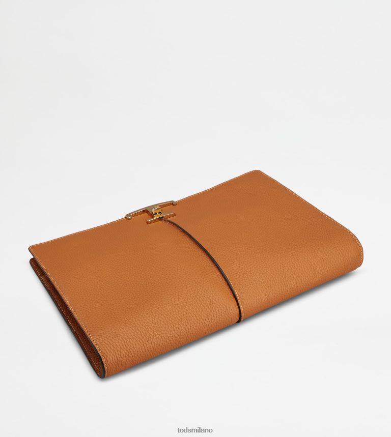 donnemarrone Tod's t Intramontabile portadocumenti in pelle medio P66X8B366