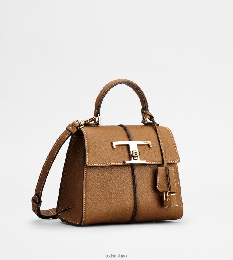 donnemarrone Tod's t borsa senza tempo in pelle mini P66X8B373