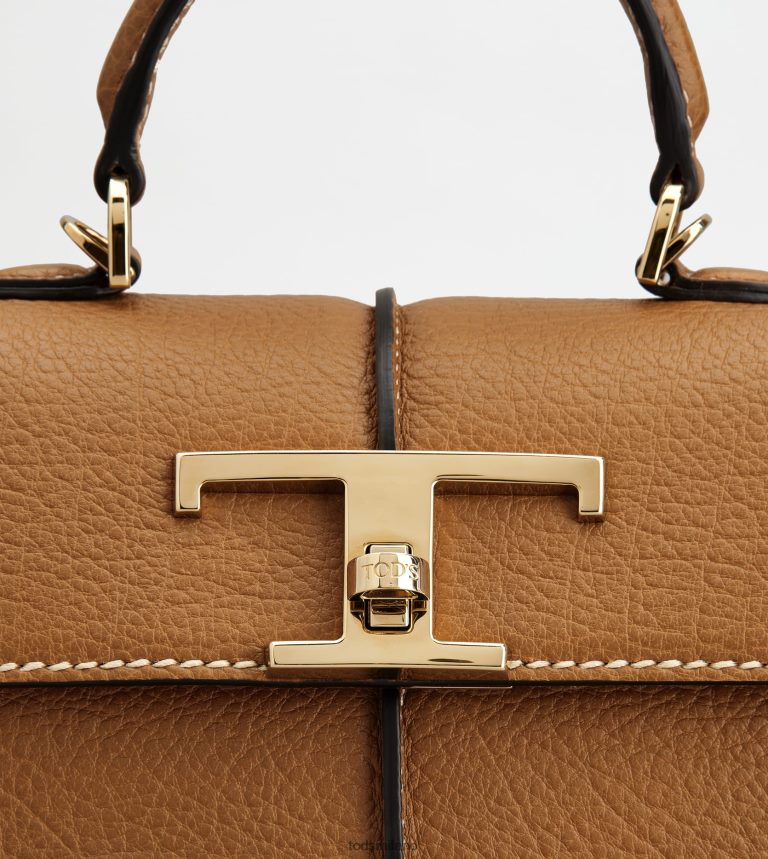 donnemarrone Tod's t borsa senza tempo in pelle mini P66X8B373