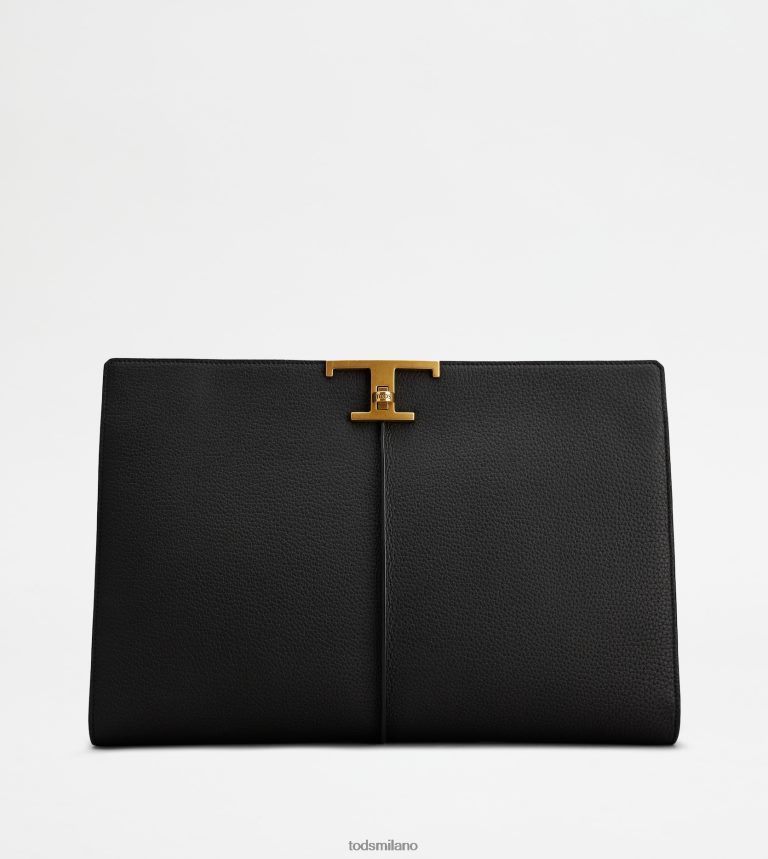 donnenero Tod's t Intramontabile portadocumenti in pelle medio P66X8B365