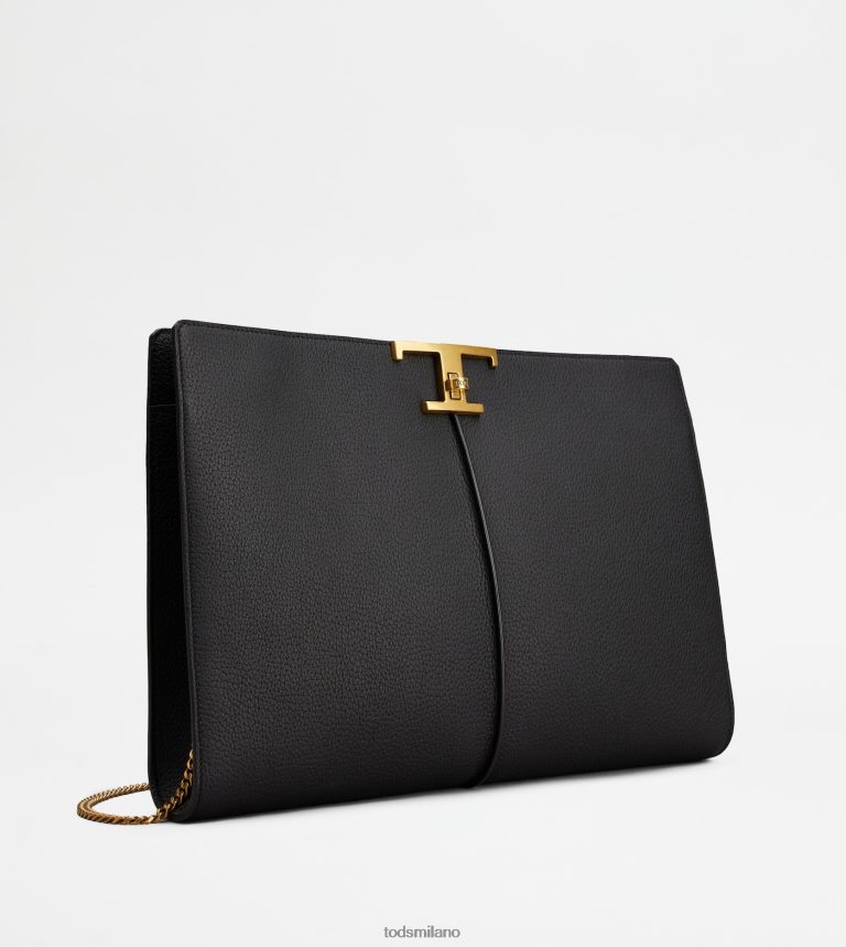 donnenero Tod's t Intramontabile portadocumenti in pelle medio P66X8B365