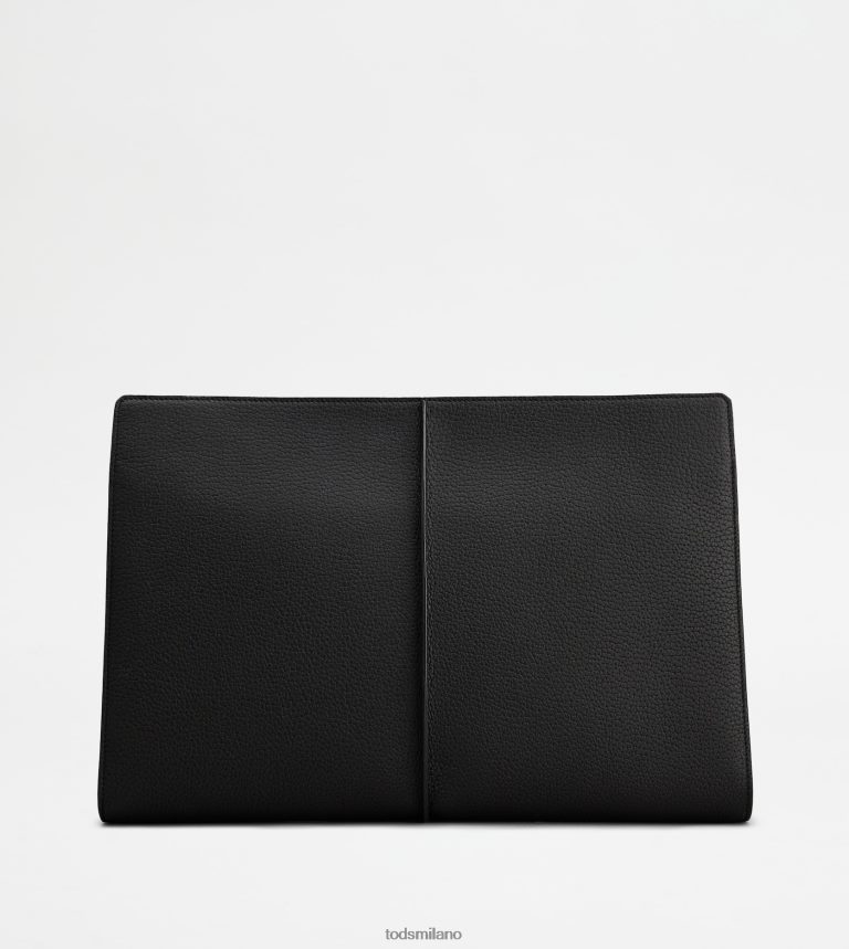 donnenero Tod's t Intramontabile portadocumenti in pelle medio P66X8B365